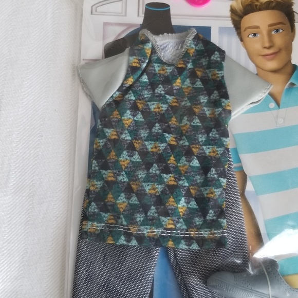 Barbie Ken Fashion Casual Print Shirt & Jeans - Picture 4 of 5